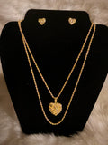 Nugget Necklace & Earring Set