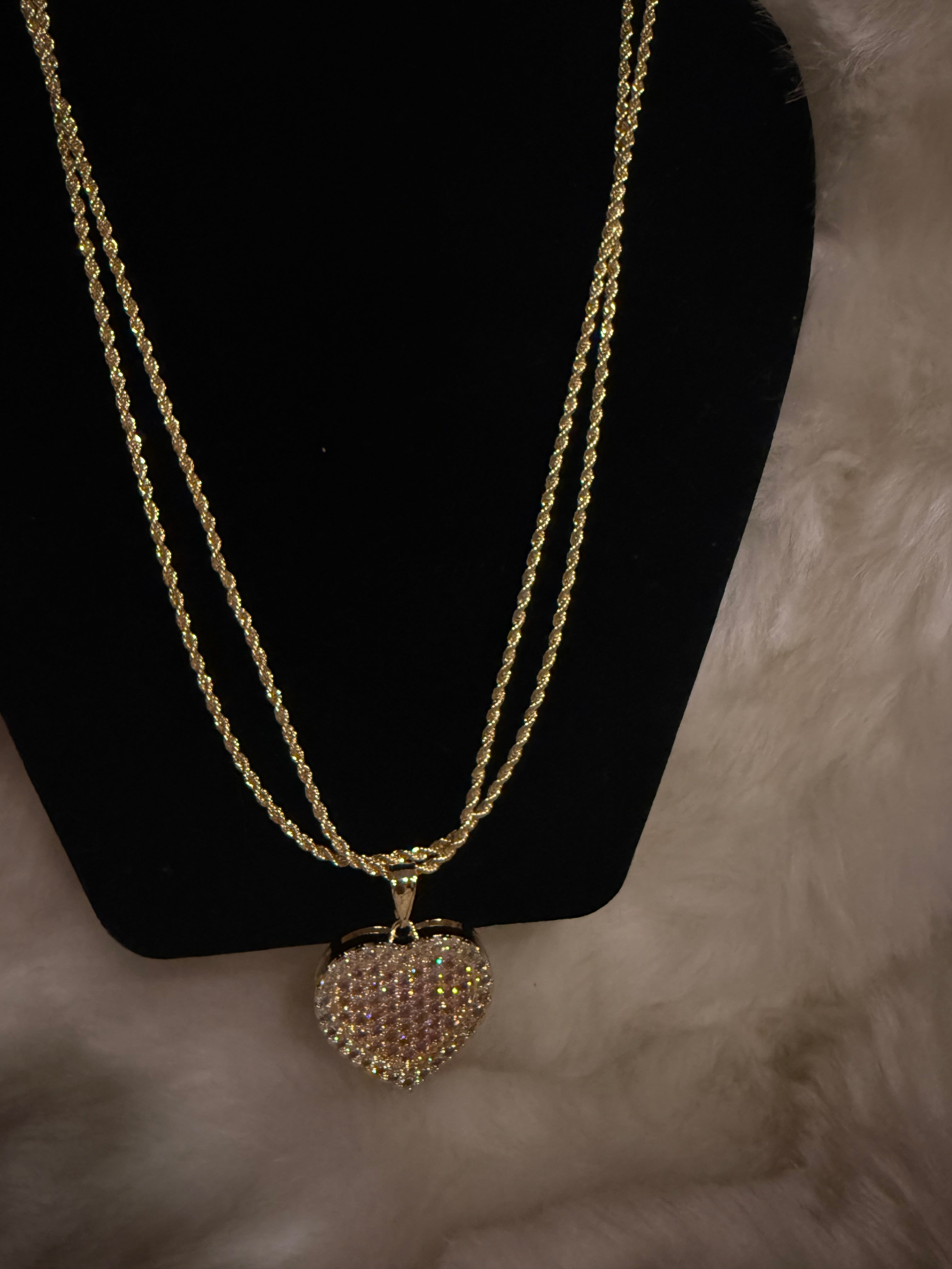 Rose Gold Heart Necklace